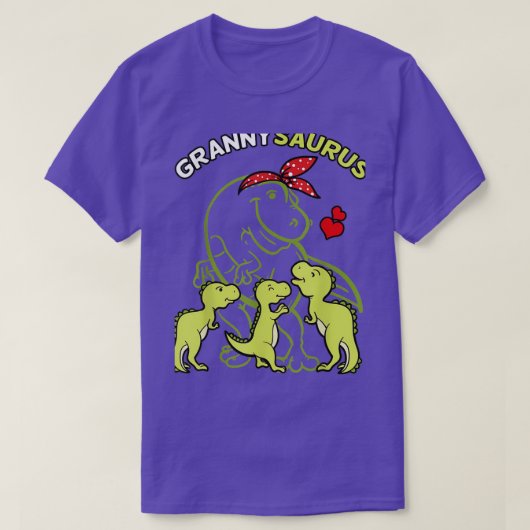 Grannysaurus Granny Tyrannosaurus Dinosaur Mothers T-shirt (Design voorkant)