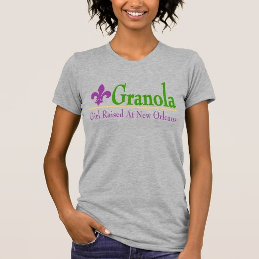 Granola: Meisje opgevoed in New Orleans T-Shirt (Voorkant)