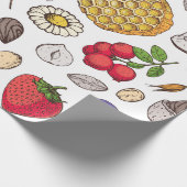 Granola, muesli, naadloos patroon. Haver schildert Cadeaupapier (Hoek)