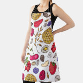 Granola, muesli, naadloos patroon. Haver schildert Schort (Insitu)