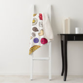 Granola, muesli, naadloos patroon. Haver schildert Sherpa Deken (In situ)