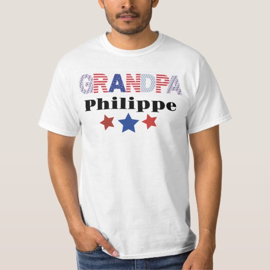 Granpa 4 juli Patriottische Tshirt (Voorkant)