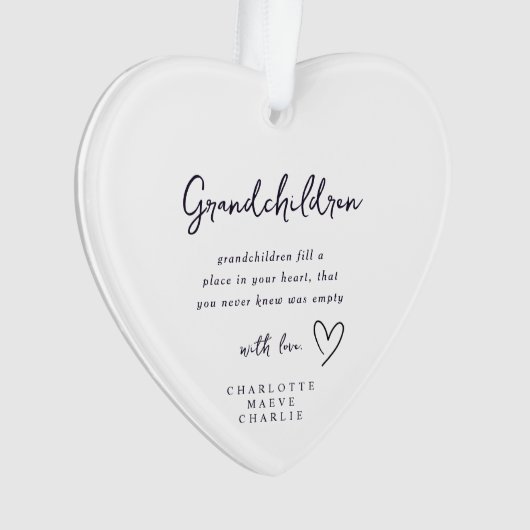 Granparents Grandma Grandad Keepsake Ornament (voorkant)