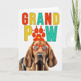 GranPAW bloedhond Grappige Grootouders Dag Feestdagen Kaart