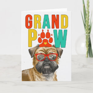 GranPAW Brussel Griffon Grappige Grootouders Dag Feestdagen Kaart