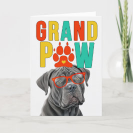 GranPAW Cane Corso GrandDOG Grootouders Dag Feestdagen Kaart