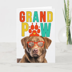 GranPAW Chesapeake Bay Hond Grappige Grootouders D Feestdagen Kaart