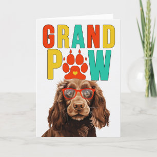 GranPAW Field Spaniel HOND Grootouders Dag Feestdagen Kaart