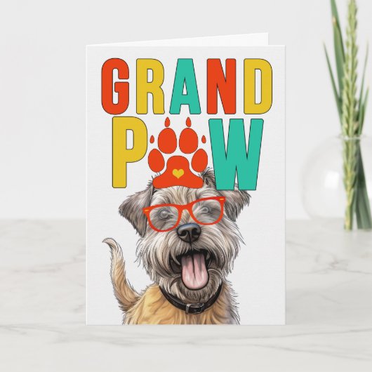 GranPAW Glen van Imaal HOND Grootouders Dag Feestdagen Kaart (Voorkant)