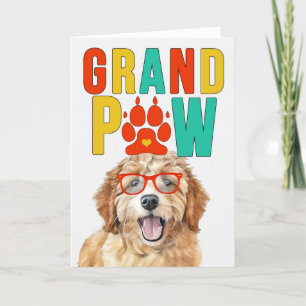GranPAW Goldendoodle HOND Grappige Grootouders Dag Feestdagen Kaart