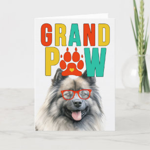 GranPAW Keeshond Grappige Grootouders Dag Feestdagen Kaart