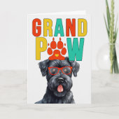 GranPAW Kerry Blauwe Terrier Grappige Grootouders  Feestdagen Kaart (Voorkant)