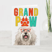 GranPAW Komondor HOND Grappige Grootouders Dag Feestdagen Kaart (Voorkant)