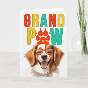 GranPAW Kooikerhondje HOND Grappige Grootouders Da Feestdagen Kaart