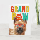 GranPAW Norwich Hond Grappige Grootouders Dag Feestdagen Kaart (Voorkant)