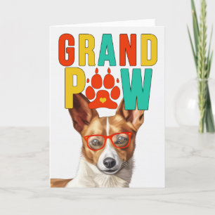 GranPAW Podengo Hond Grappige Grootouders Dag Feestdagen Kaart