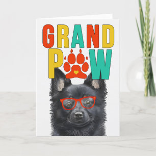 GranPAW Schipperke Hond Grappige Grootouders Dag Feestdagen Kaart