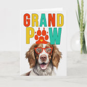 GranPAW Springer Spaniel Grappige Grootouders Dag Feestdagen Kaart (Voorkant)