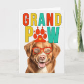 GranPAW Tolling Retriever Grappige Grootouders Dag Feestdagen Kaart (Voorkant)