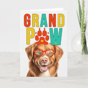 GranPAW Tolling Retriever Grappige Grootouders Dag Feestdagen Kaart
