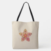 Granpreneur bloem mandala ontwerp tote bag (Achterkant)