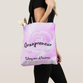 Granpreneur-floreel ontwerp tote bag (Dichtbij)