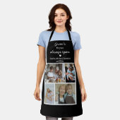 Gran's Kitchen Always Open Black And White Photos Schort (Gedragen)