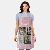 Gran's Kitchen Always Open Pink With Dots Photo Schort (Gedragen)