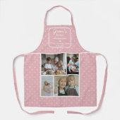 Gran's Kitchen Always Open Pink With Dots Photo Schort (Voorkant)