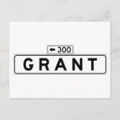 Grant Ave, San Francisco Street Sign. Briefkaart (Voorkant)