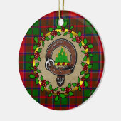 Grant Clan Badge & Tartan Persoonlijke mas Keramisch Ornament (Links)