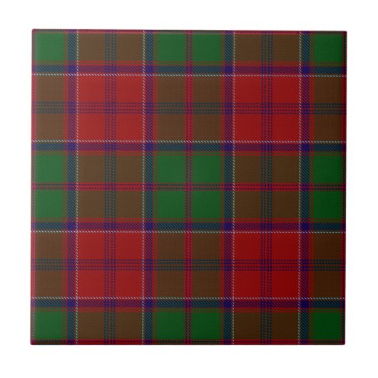Grant Clan Hunting Tartan Pset Tegeltje (Voorkant)
