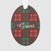 Grant clan Pset Scottish tartan Ornament (voorkant)