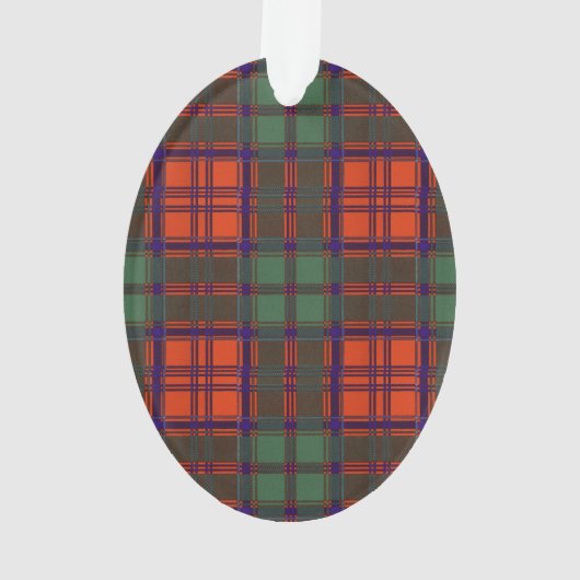 Grant clan Pset Scottish tartan Ornament (achterkant)