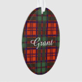 Grant clan Pset Scottish tartan Ornament (voorkant)