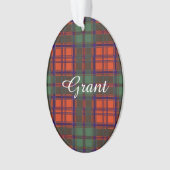 Grant clan Pset Scottish tartan Ornament (voorkant)