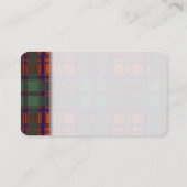 Grant clan Pset Scottish tartan Visitekaartje (Achterkant)