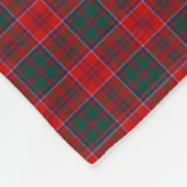 Grant Clan Rood, Groen en Blauw Tartan Fleece Deken (Hoek)