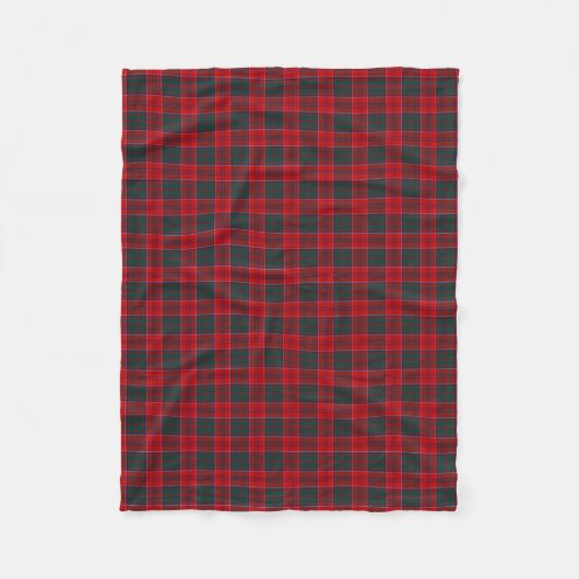Grant Clan Rood, Groen en Blauw Tartan Fleece Deken (Voorkant)