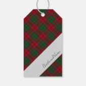 Grant Clan Tartan Scottish Pset Cadeaulabel (Achterkant)