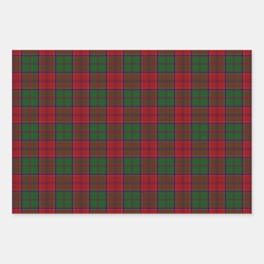 Grant Clan Tartan Scottish Pset Inpakpapier Vel (Voorkant 2)