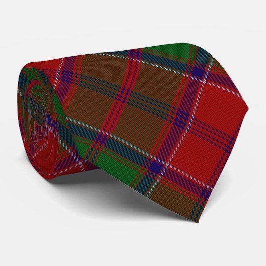 Grant Clan Tartan Scottish Pset Stropdas (Opgerold)