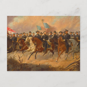 Grant en zijn generaals van Ole Peter Hansen Balli Briefkaart