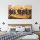 Grant en zijn generaals van Ole Peter Hansen Balli Canvas Afdruk (Insitu (Slaapkamer))