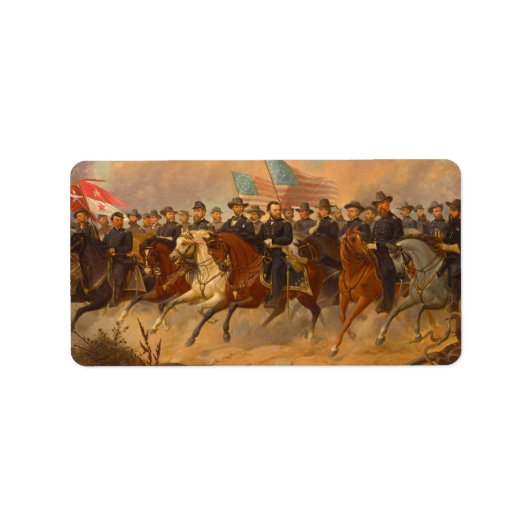 Grant en zijn generaals van Ole Peter Hansen Balli Etiket (Voorkant)