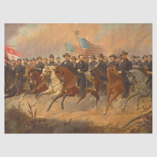 Grant en zijn generaals van Ole Peter Hansen Balli Tissuepapier (Voorkant)