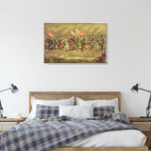 Grant en zijn officieren canvas afdruk (Insitu (Slaapkamer))