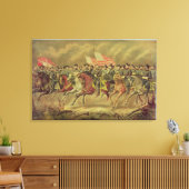 Grant en zijn officieren canvas afdruk (Insitu (Woonkamer))