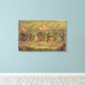 Grant en zijn officieren canvas afdruk (Insitu (Houten vloer))