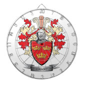 Grant Family Crest Coat of Arms Dartbord (Voorkant)